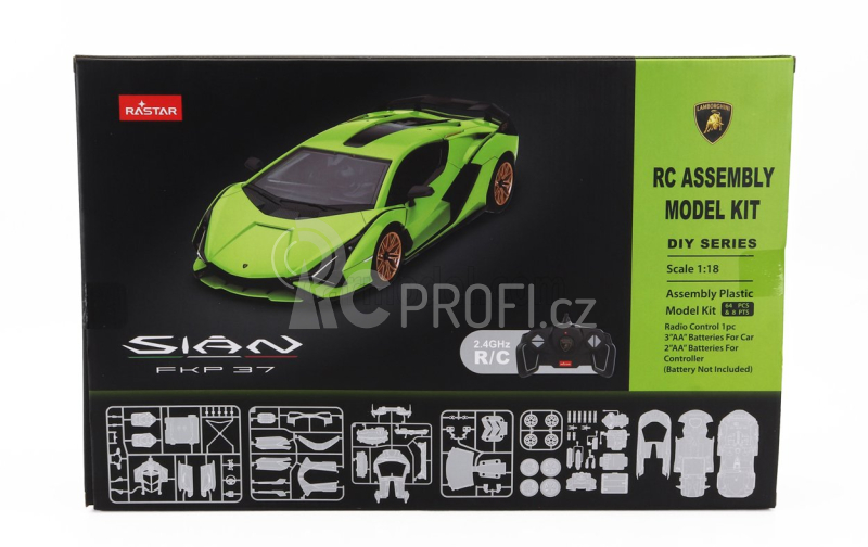 Mondomotors Lamborghini Sian Fkp 37 Hybrid 2020 - Model-kit 1:18 Ligh Green Met