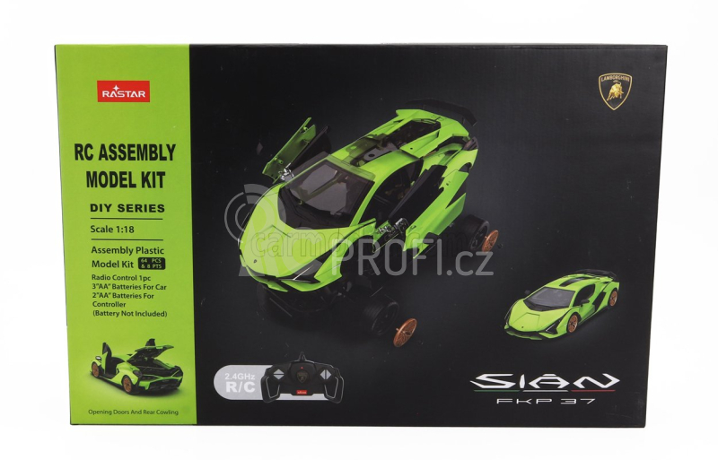 Mondomotors Lamborghini Sian Fkp 37 Hybrid 2020 - Model-kit 1:18 Ligh Green Met