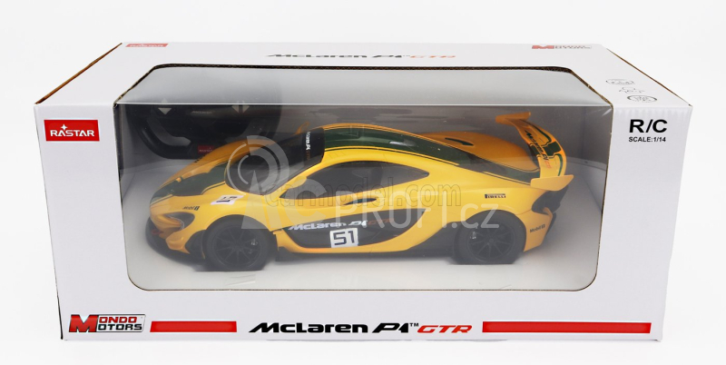 Mondomotors Mclaren P1 Gtr N 51 Concept Car 2015 1:14 Žlutá Zelená Černá
