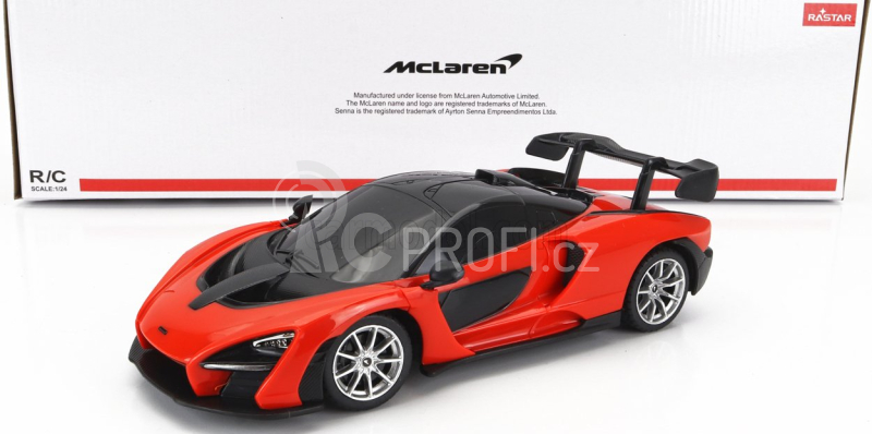 Mondomotors Mclaren Senna 2018 1:24 Oranžová Černá