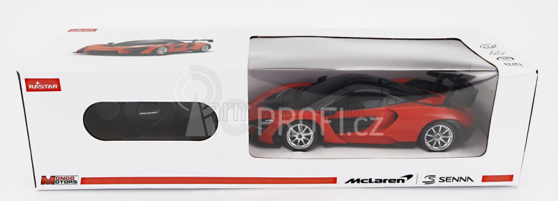 Mondomotors Mclaren Senna 2018 1:24 Oranžová Černá