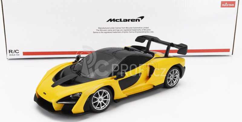 Mondomotors Mclaren Senna 2018 1:24 Žlutá Černá