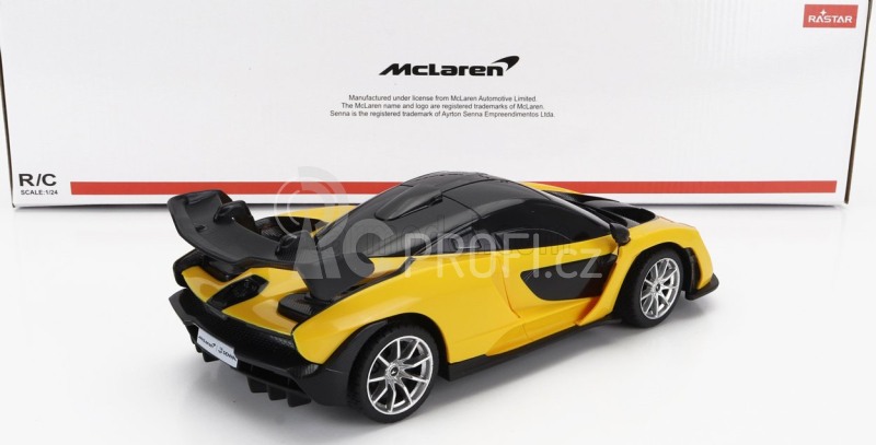 Mondomotors Mclaren Senna 2018 1:24 Žlutá Černá