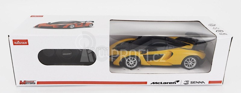 Mondomotors Mclaren Senna 2018 1:24 Žlutá Černá