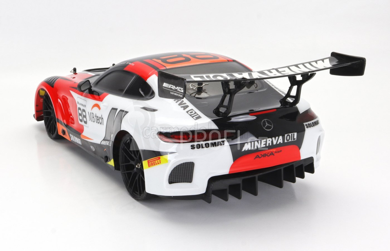 Mondomotors Mercedes benz Gt3 Amg N 88 Racing 2022 1:10 Červená Černá Stříbrná