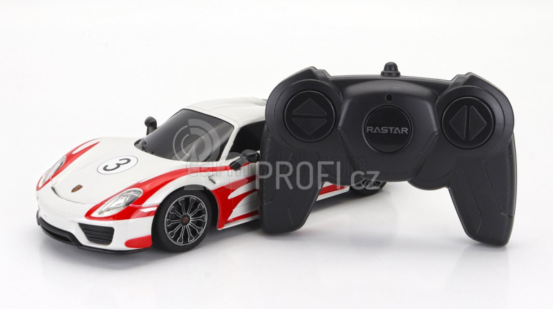 Mondomotors Porsche 918 Spider Salzburg Racing Design N 3 Weissachpackage 2013 1:24 Bílá