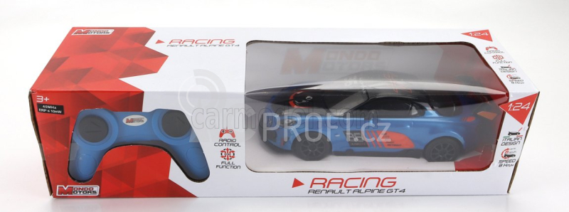 Mondomotors Renault Alpine A110 N 36 Gt4 Racing 2021 1:24 Modrá Černá
