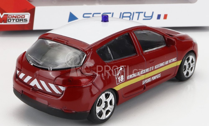 Mondomotors Renault Megane Sapeurs Pompiers 2012 1:43 Červená Bílá