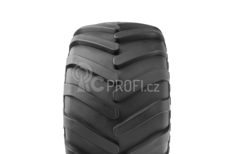 MONSTER TRUCK 141/75mm nalepené gumy, černé disky s 12mm šestihranem, 2 ks.