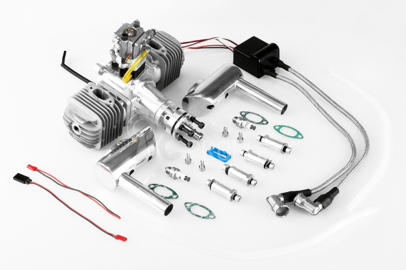 Motor DLA 64 ccm (dvouválec) včetně tlumiče a příslušenství