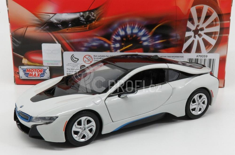 Motor-max BMW I8 Coupe 2018 1:24 Bílá