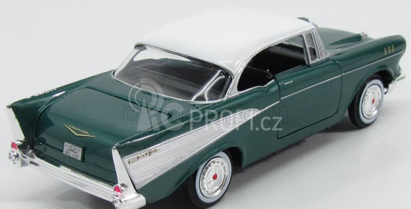 Motor-max Chevrolet Bel Air 2-door 1957 1:24 Zelená S Bílou