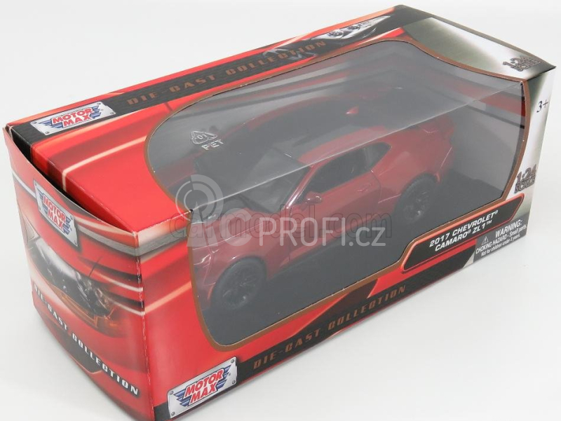 Motor-max Chevrolet Camaro Zl1 Coupe 2017 1:24 Red Met Black
