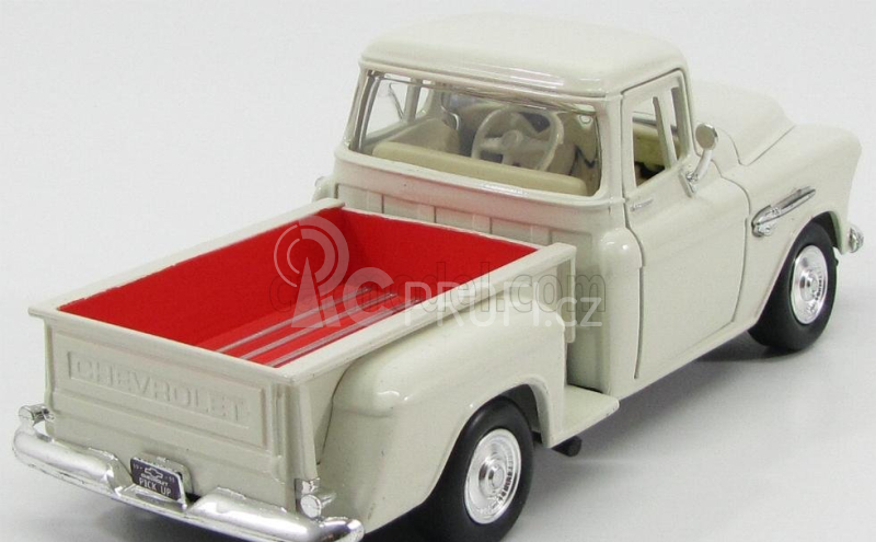 Motor-max Chevrolet Chevy Stepside 5100 Pick-up 1955 1:24 Bílá