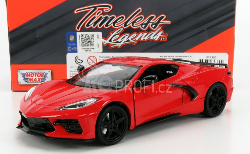 Motor-max Chevrolet Corvette C8 Coupe 2020 1:24 Red