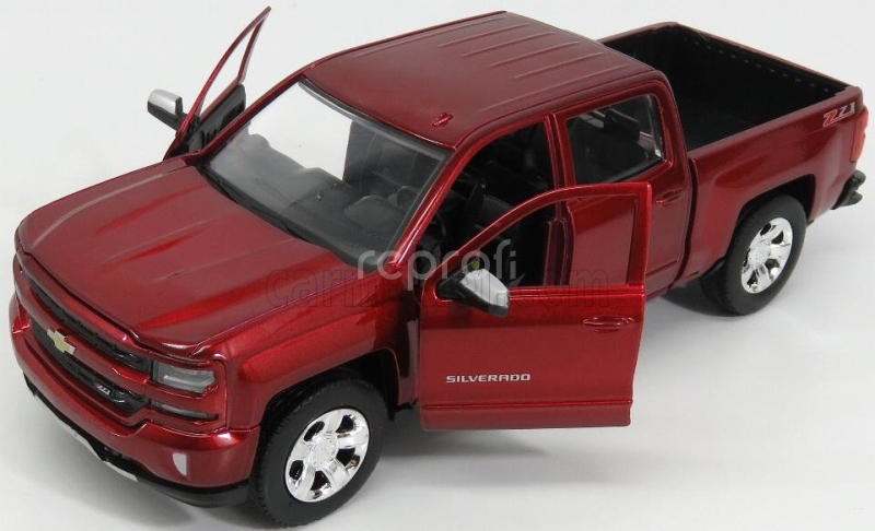 Motor-max Chevrolet Silverado 1500 Lt-z71 Crew Cab Pick-up 2017 1:27 Red Met