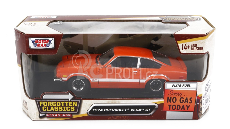 Motor-max Chevrolet Vega Gt 1974 1:24 Oranžová Bílá