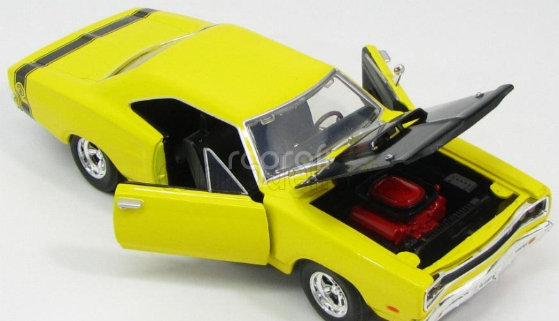Motor-max Dodge Coronet Coupe 2-door Six Pack 1969 - Super Bee 1:24 Žlutá
