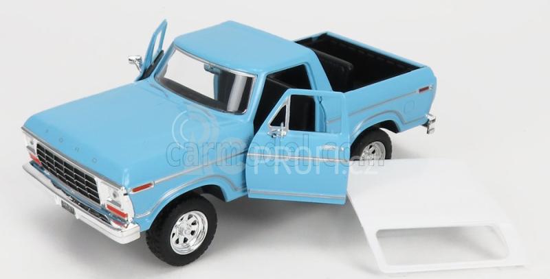 Motor-max Ford usa Bronco Hard-top Closed 1978 1:24 Světle Modrá Bílá