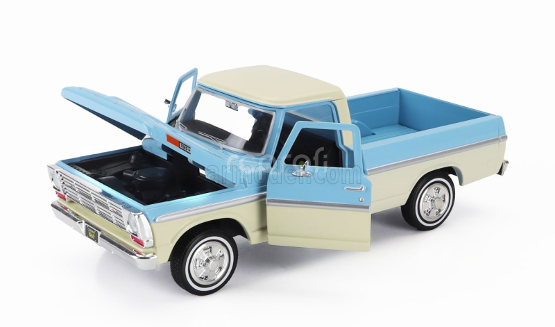 Motor-max Ford usa F-100 Pick-up 1969 1:24 Světle Modrá Krémová