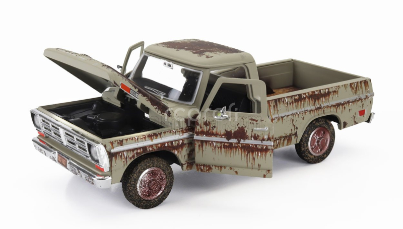 Motor-max Ford usa F-100 Pick-up Weathered Treasure 1972 1:24 Ruggine - Rust