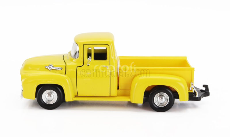 Motor-max Ford usa F-100 Pick-up With Trailer Roulotte 1955 1:24 Žluté Dřevo