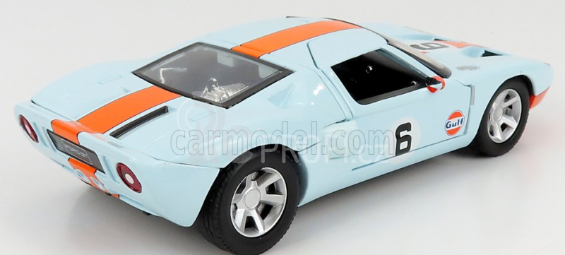 Motor-max Ford usa Gt Gulf N 6 1968 1:24 Světle Modrá Oranžová