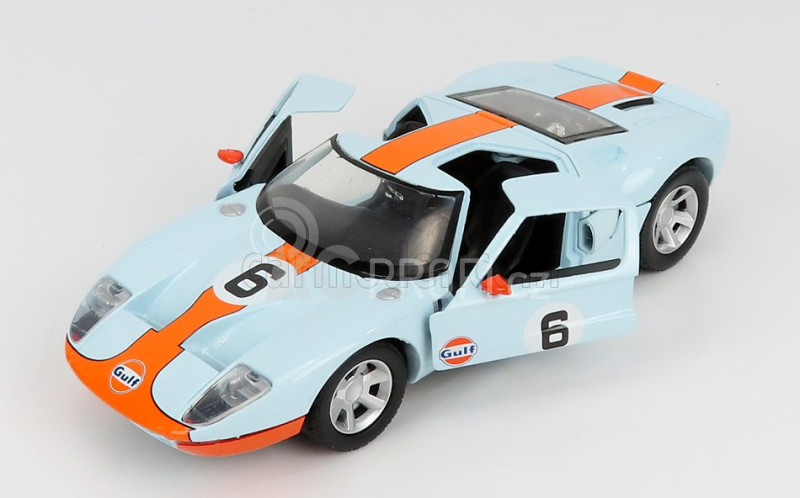 Motor-max Ford usa Gt Gulf N 6 1968 1:24 Světle Modrá Oranžová