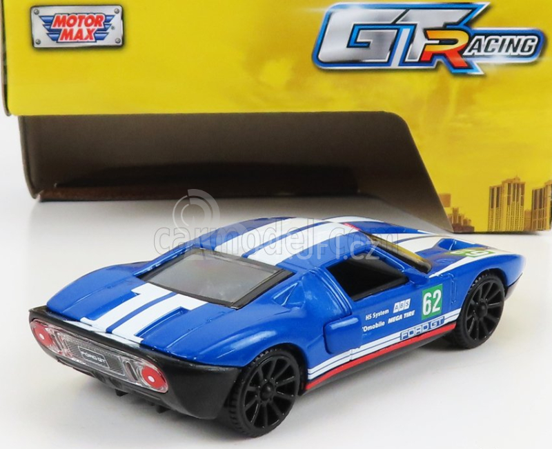 Motor-max Ford usa Gt40 N 62 Racing 1966 1:43 Modrá Bílá