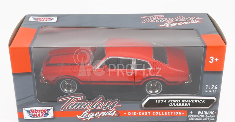 Motor-max Ford usa Maverick Grabber 1974 1:24 Tmavě Oranžová