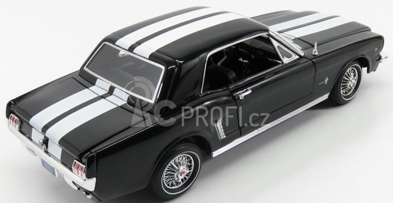 Motor-max Ford usa Mustang 1/2 Hard-top 1964 1:18 Černá Bílá