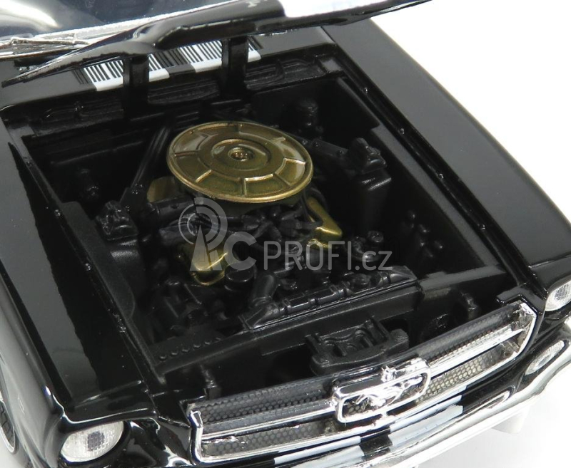 Motor-max Ford usa Mustang 1/2 Hard-top 1964 1:18 Černá Bílá