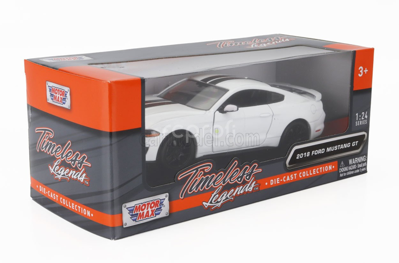 Motor-max Ford usa Mustang Gt Coupe 2018 1:24 Bílá Černá
