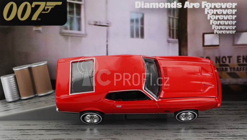 Motor-max Ford usa Mustang Mach-1 Coupe 1971 - 007 James Bond - Diamonds Are Forever - Una Cascata Di Diamanti 1:64 Red