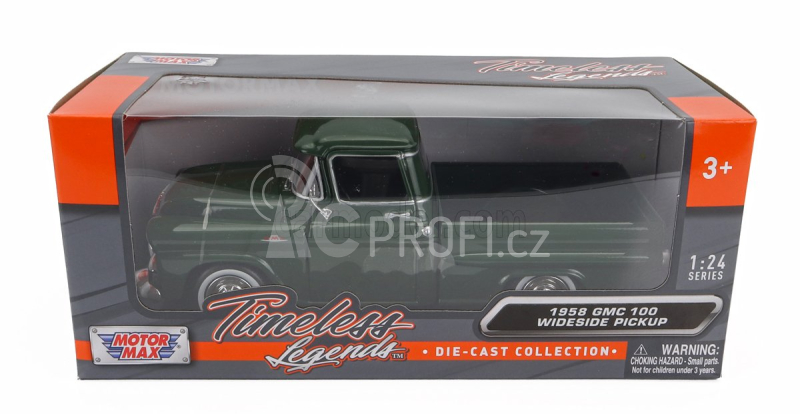 Motor-max GMC 1000 Wideside Pick-up 1958 1:24 Zelená
