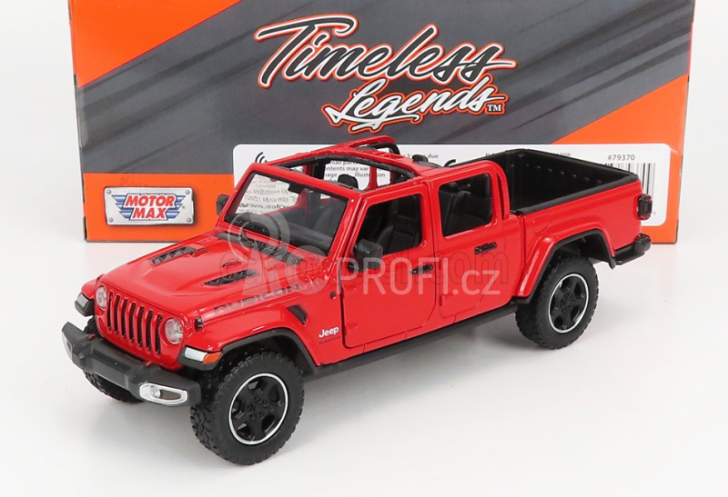 Motor-max Jeep Gladiator Pick-up Rubicon Hard-top Open 2020 1:27 Red