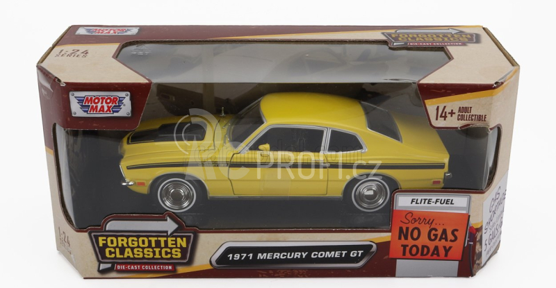 Motor-max Mercury Comet Gt Coupe 1971 1:24 Žlutá
