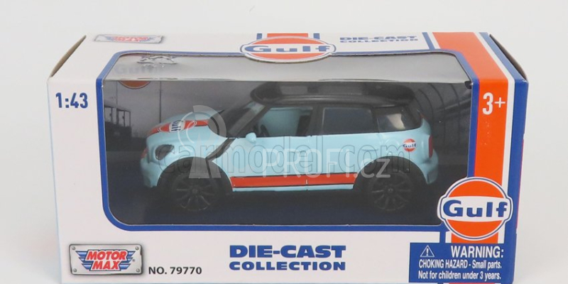 Motor-max Mini Cooper Countryman Gulf 2011 1:43 Světle Modrá Oranžová