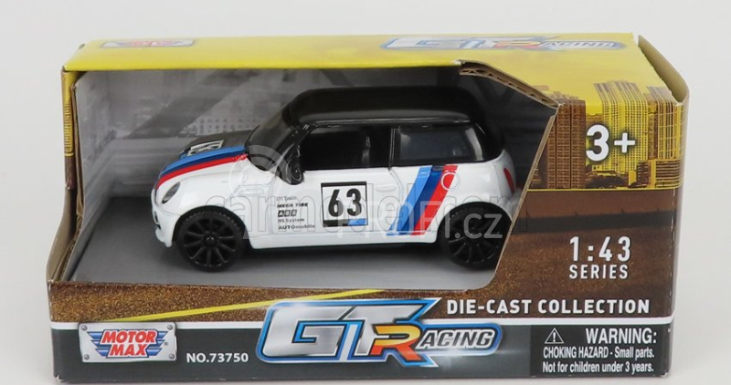 Motor-max Mini Cooper N 63 Racing 2005 1:43 Bílá Černá