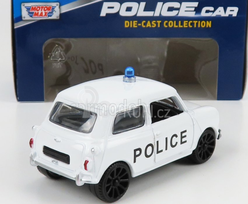 Motor-max Mini Cooper Police 1965 1:43 Bílá