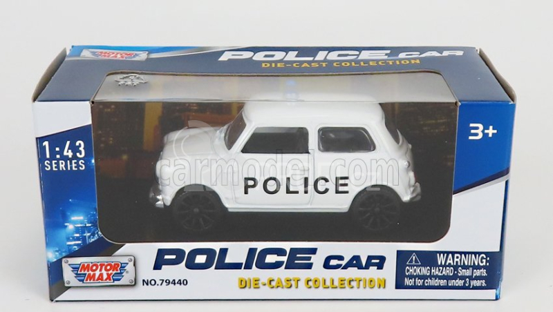 Motor-max Mini Cooper Police 1965 1:43 Bílá