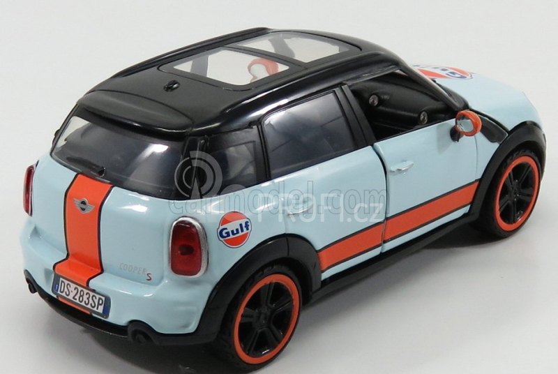 Motor-max Mini Cooper S Countryman Gulf 2010 1:24 Světle Modrá Oranžová