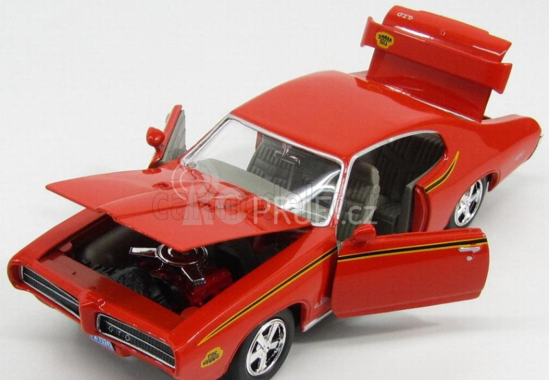 Motor-max Pontiac Judge Gto Coupe 1969 1:24 Orange