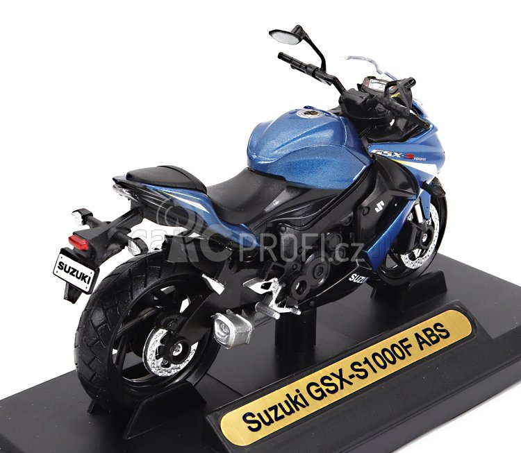 Motor-max Suzuki Gsx-s1000f 2017 1:18 Modrá Černá