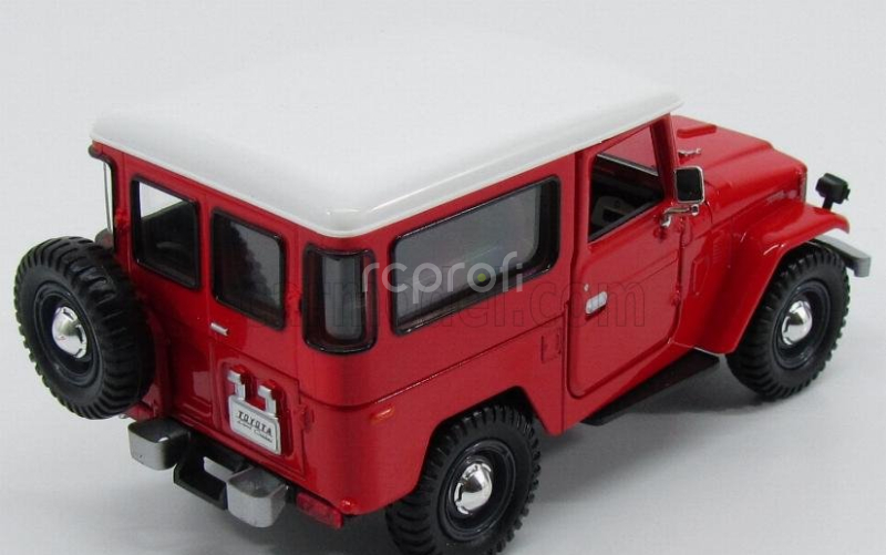 Motor-max Toyota Fj40 Land Cruiser Hard-top Closed 1980 1:24 Červená Bílá