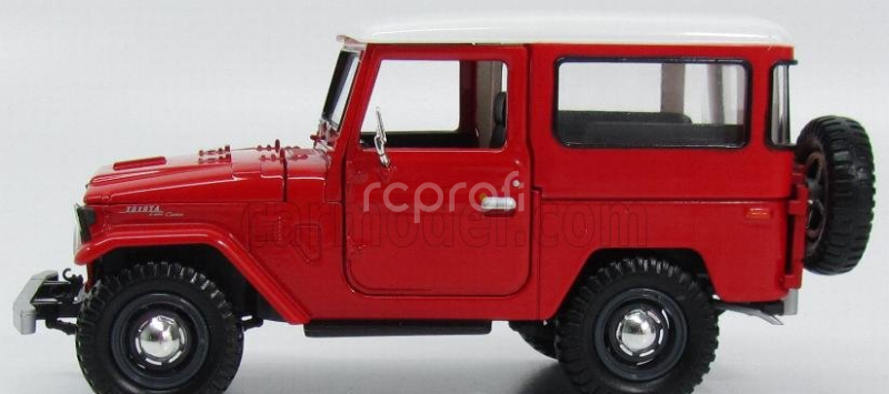 Motor-max Toyota Fj40 Land Cruiser Hard-top Closed 1980 1:24 Červená Bílá