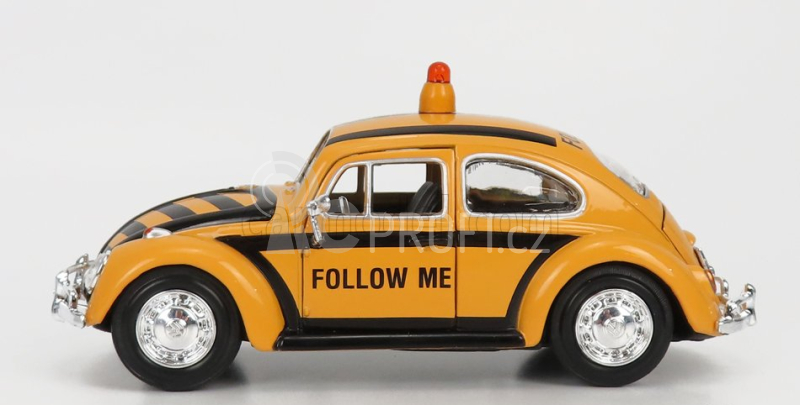 Motor-max Volkswagen Beetle Airport Follow Me Service Car 1968 1:24 Žlutá Černá