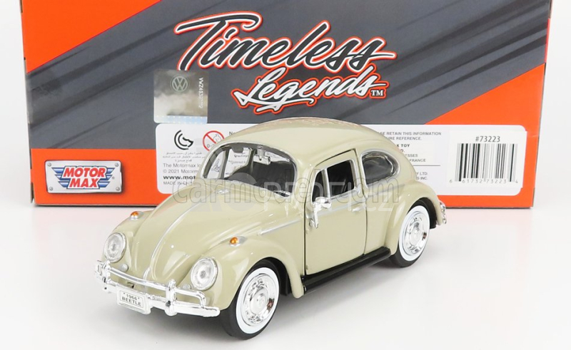 Motor-max Volkswagen Beetle Maggiolino 1966 1:24 Beige