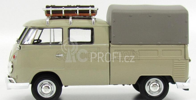 Motor-max Volkswagen T1 Type 2 Double Cabine Pick-up 1962 1:24 Grey