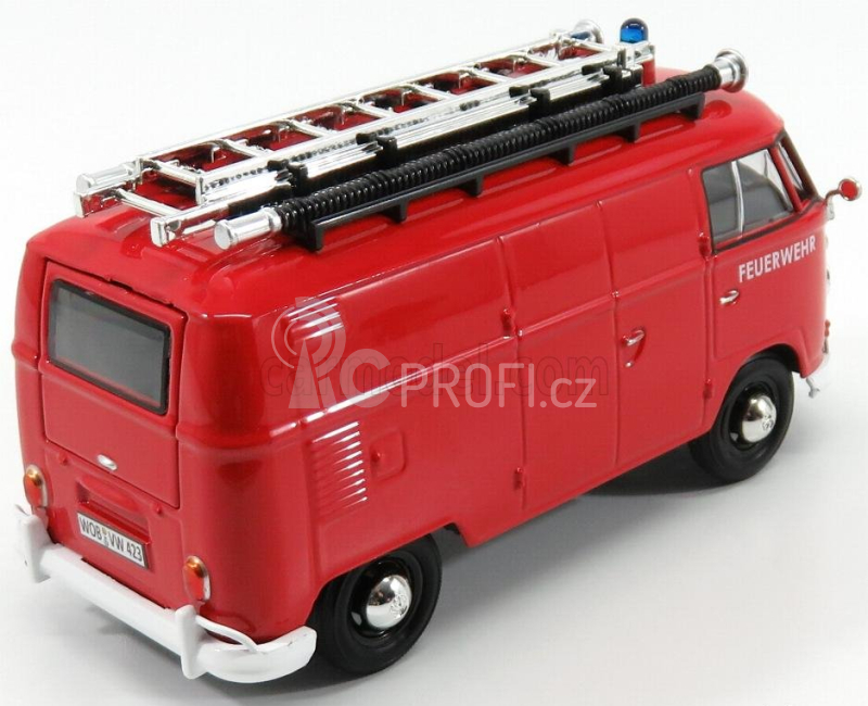Motor-max Volkswagen T1 Type 2 Van Feuerwehr 1962 1:24 Red